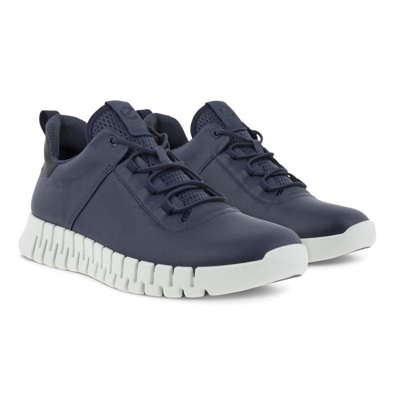 ECCO ECCO GRUUV SNEAKER LACE UP M  MARINE/MARINE LEATHER