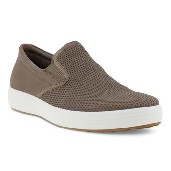 ECCO ECCO- SOFT 7 Ms SLIP-ON- TAUPE/TAUPE/LION