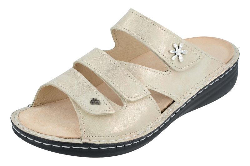 FINN COMFORT FINN COMFORT GRENADA SLIDE MELLOW SOFT CHAMPAGNE