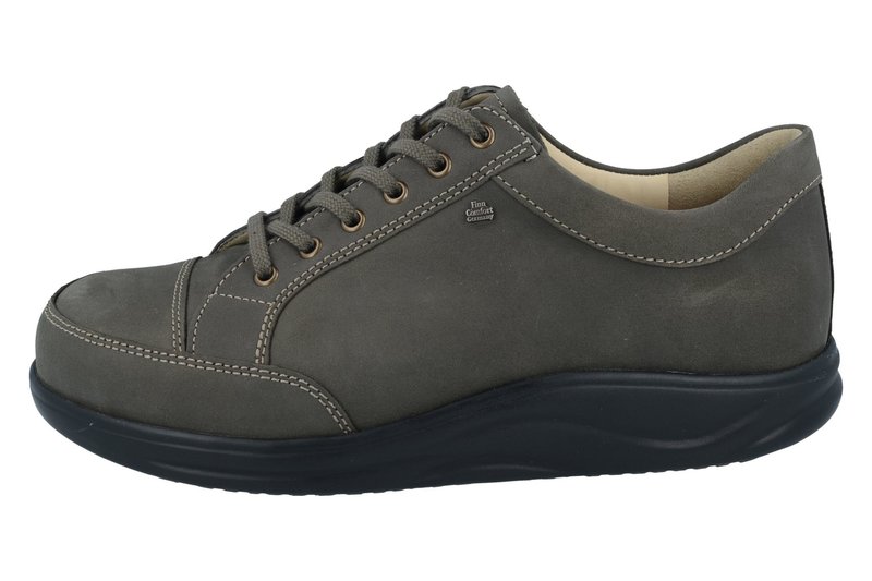 FINN COMFORT FINN COMFORT HUELVA SNEAKER LACE UP MUD NUBUCK