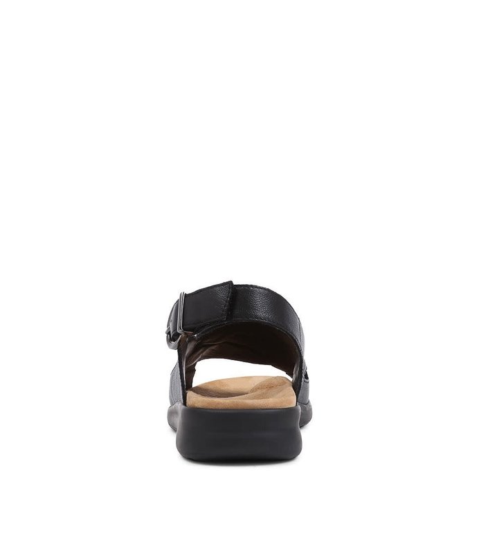 ZIERA ZIERA BARI SANDAL BLACK LEATHER