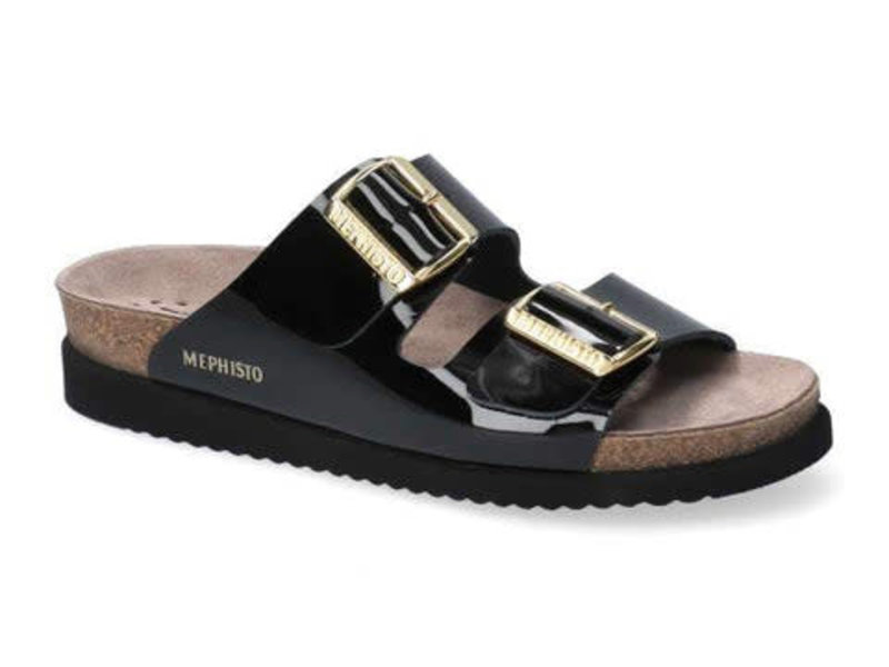MEPHISTO MEPHISTO HESTER SANDAL BLACK VERNIS