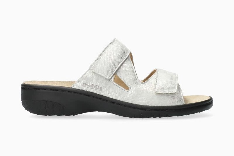 MEPHISTO MEPHISTO MOBILS GEVA SLIDE WHITE LEATHER
