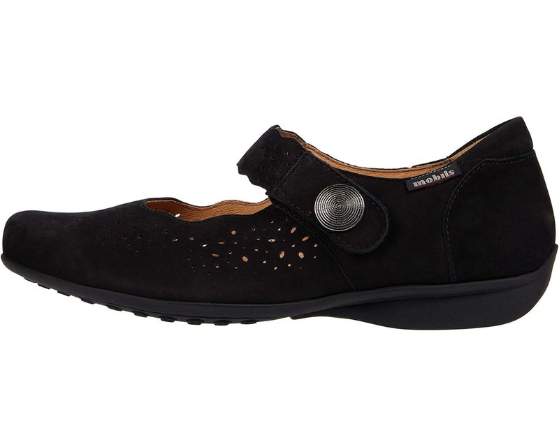 MEPHISTO MEPHISTO FABIENNE BALLERINA BLACK BUCKSOFT
