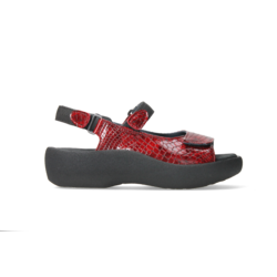 WOLKY WOLKY- JEWEL- CROCO FLASH LEATHER RED