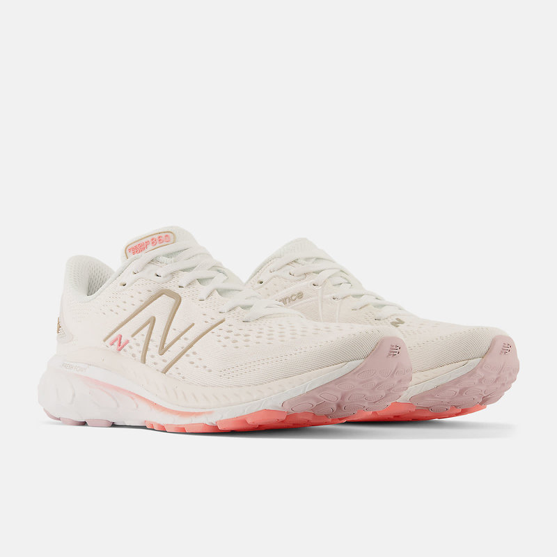 NEW BALANCE NEW BALANCE- WOMENS- W860L13- WHITE BEIGE