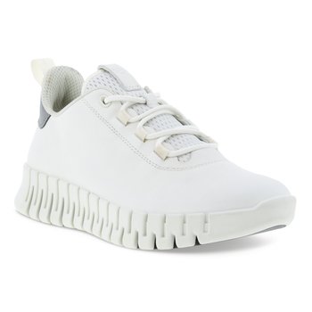 ECCO ECCO GRUUV SNEAKER LACE UP W WHITE LEATHER