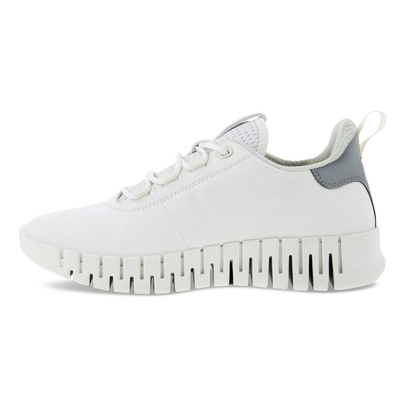 ECCO ECCO GRUUV SNEAKER LACE UP W WHITE LEATHER