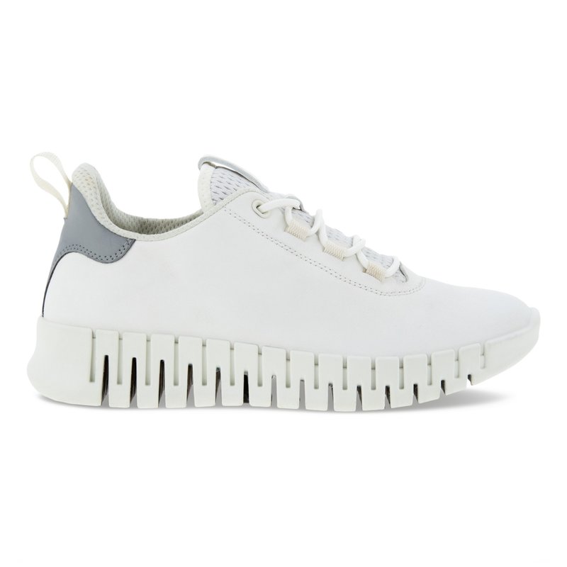 ECCO ECCO GRUUV SNEAKER LACE UP W WHITE LEATHER