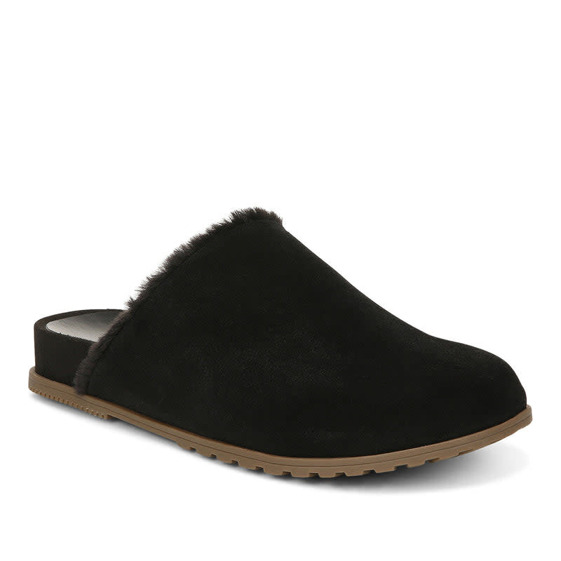 Black mule slippers women's deals