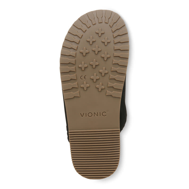 VIONIC VIONIC SLIPPERS JOYFUL ARLETTE  BLACK SUEDE