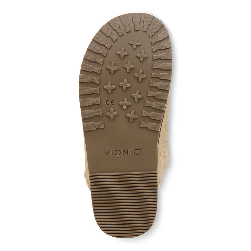 VIONIC VIONIC SLIPPERS JOYFUL ARLETTE SAND SUEDE