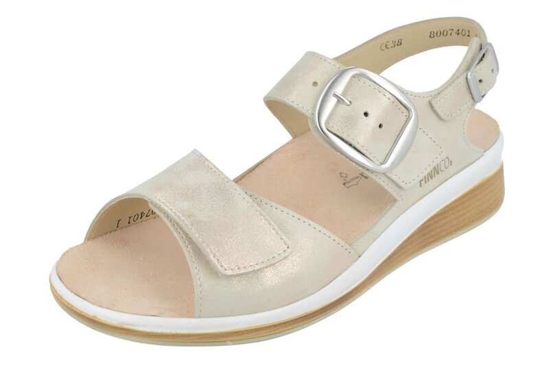 FINN COMFORT FINN COMFORT SURINAM SANDAL BUCKLE CHAMPAGNE