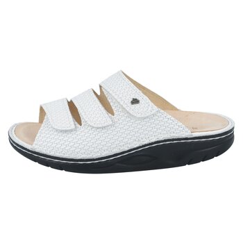 FINN COMFORT FINN COMFORT ANDROS SLIDE ROCKER SANDAL WHITE LOTUS