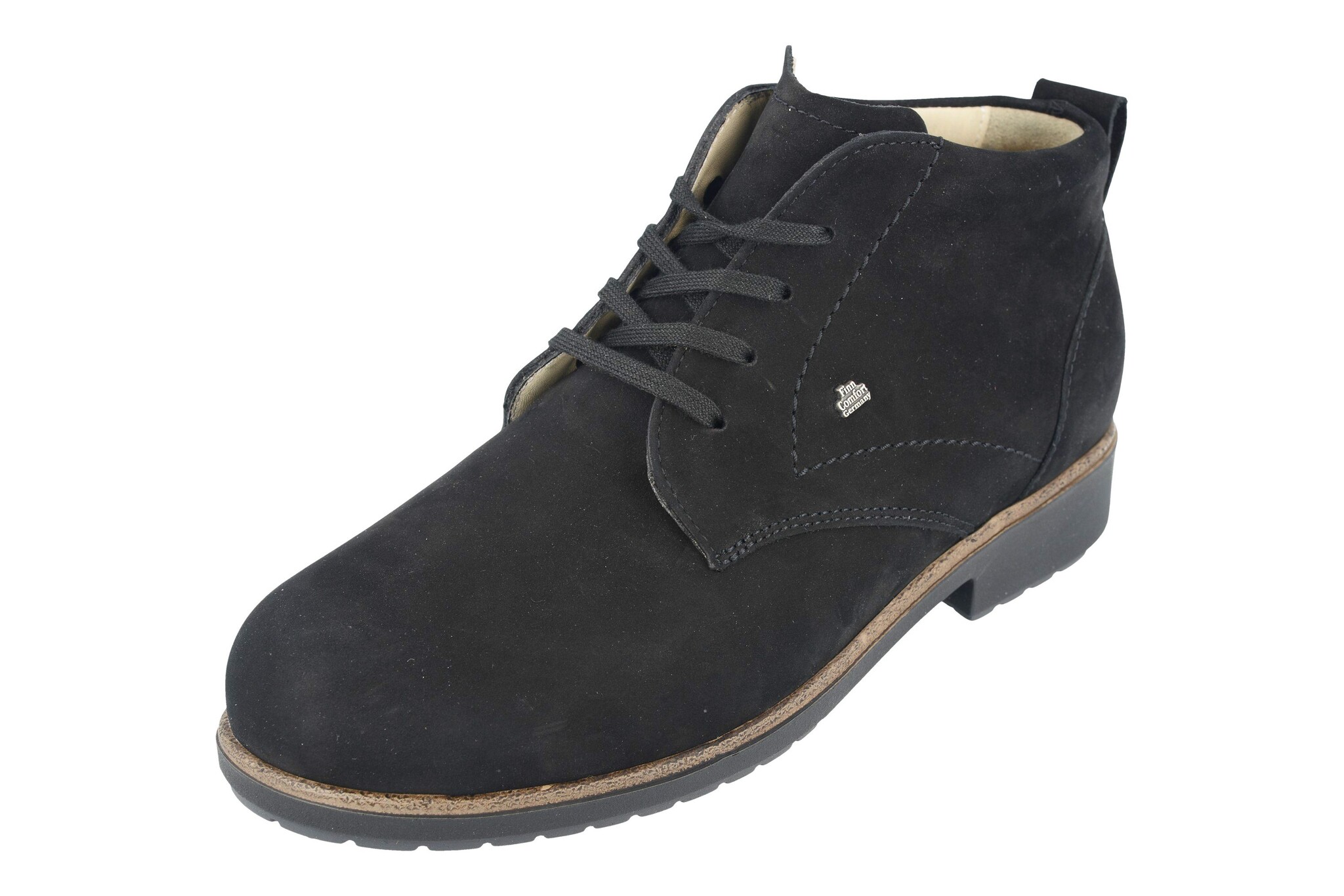 FINN COMFORT- CRANSTON- BLACK NUBUCK - Foot Sensation