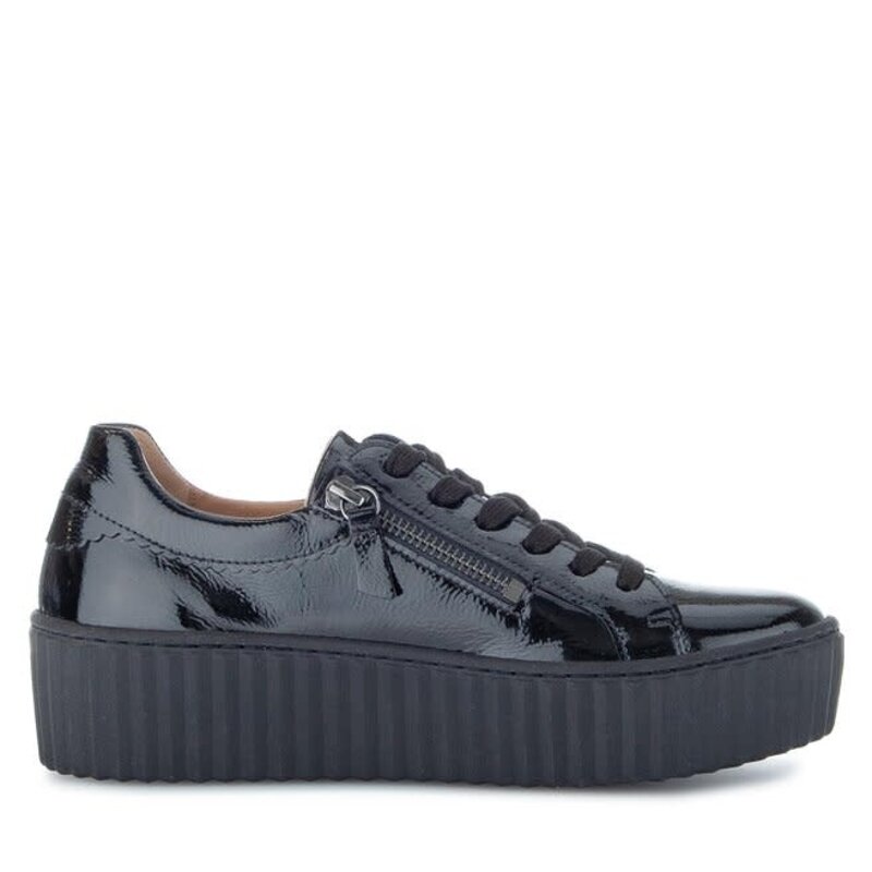 GABOR GABOR- SNEAKER ZIP- 33.200.97- BLACK PATENT