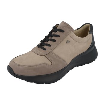 FINN COMFORT FINN COMFORT LEGANES SNEAKER LACE UP ELEPHANT GRAVEL NUBUCK