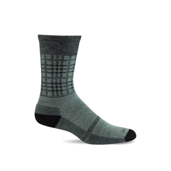 SOCKWELL SOCKWELL- CAMP PLAID- CREW MENS- JUNIPER