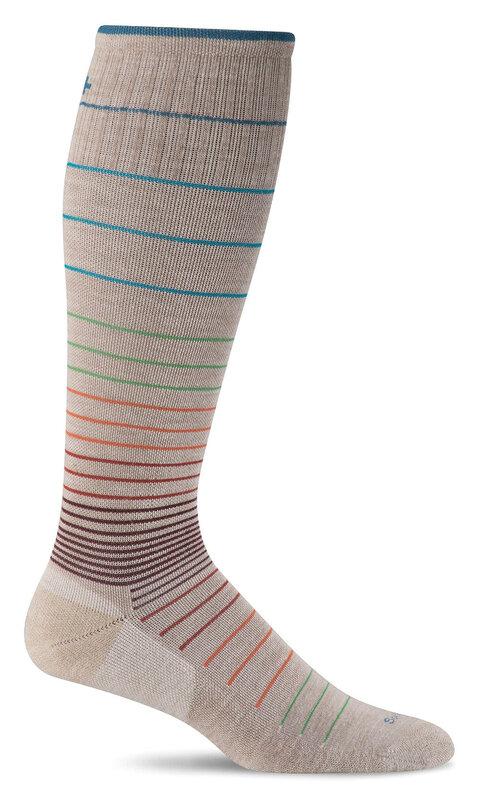 SOCKWELL SOCKWELL WOMEN CIRCULATOR 15-20mmHg COMPRESSION BARLEY