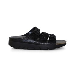 MEPHISTO MEPHISTO ZACH SANDAL BLACK FULL GRAIN