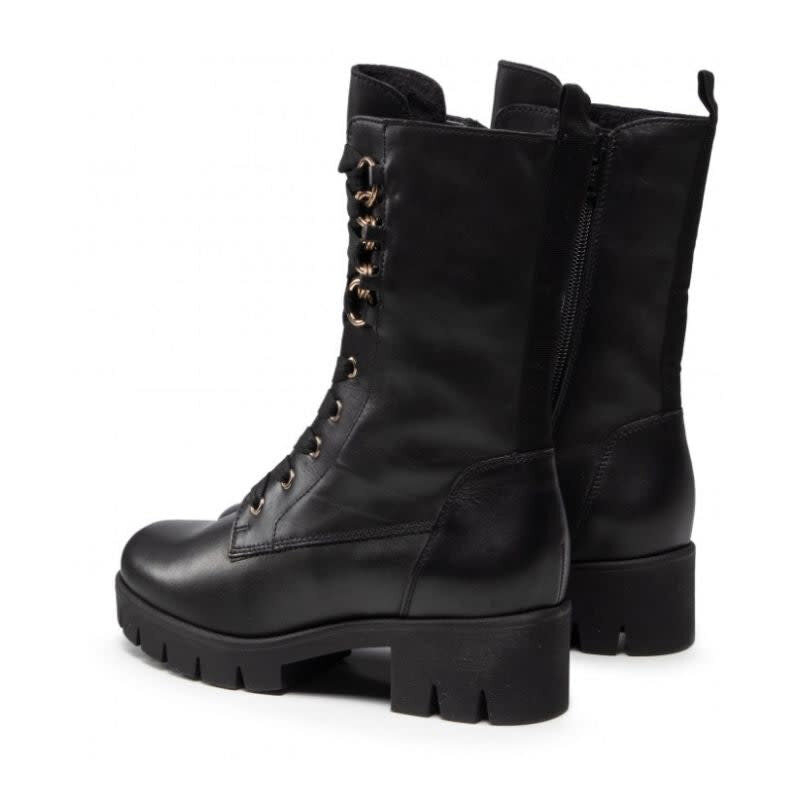 GABOR GABOR- LACED BOOT-93-711-37- BLACK GLACED NAPPA