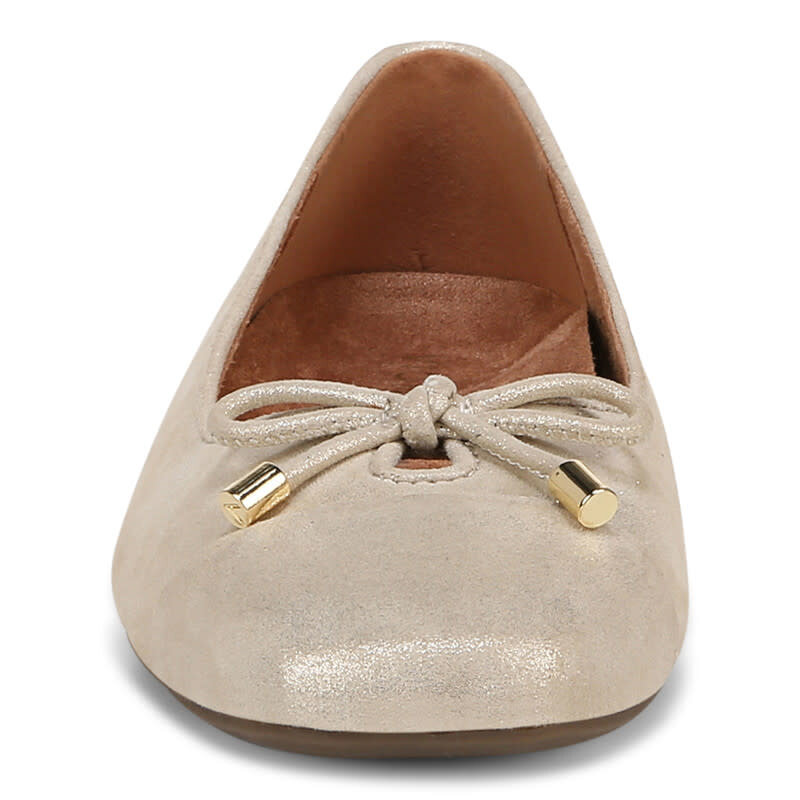 VIONIC VIONIC KLARA BALLET FLAT GOLD LEATHER