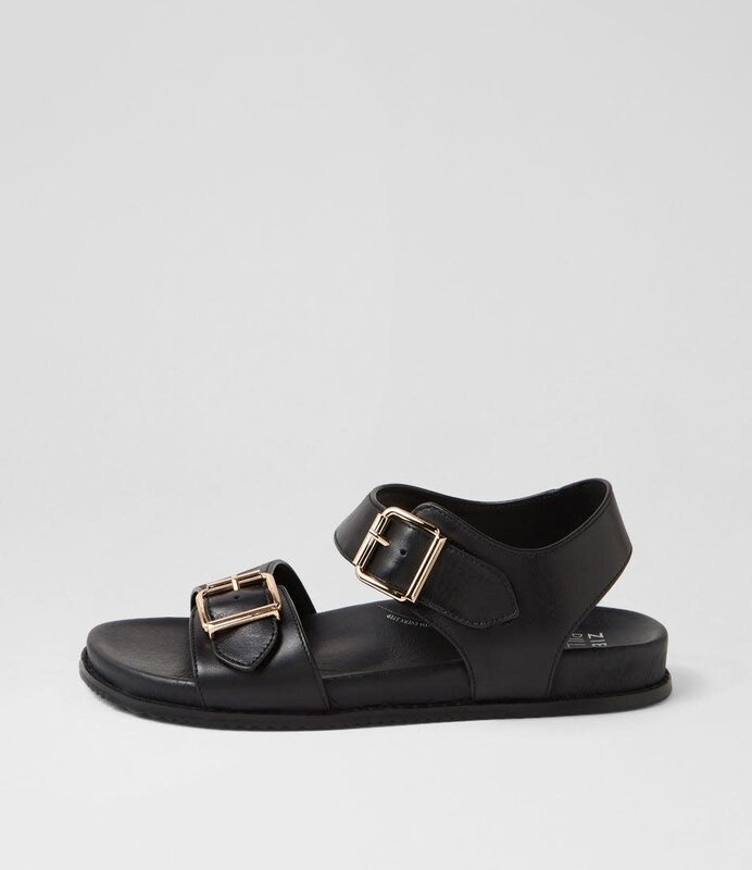 ZIERA ZIERA HASTICE SANDAL BLACK LEATHER