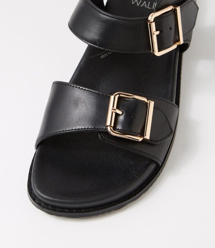 ZIERA ZIERA HASTICE SANDAL BLACK LEATHER