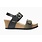 MEPHISTO MEPHISTO LISSANDRA WEDGE SANDAL BLACK LEATHER