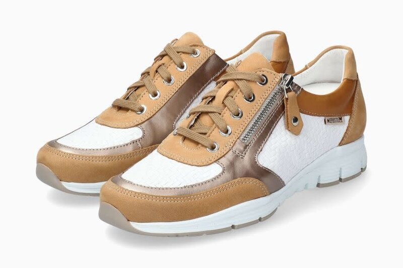 MEPHISTO MEPHISTO YLONA SNEAKER LACE UP SAND LEATHER