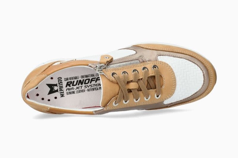MEPHISTO MEPHISTO YLONA SNEAKER LACE UP SAND LEATHER
