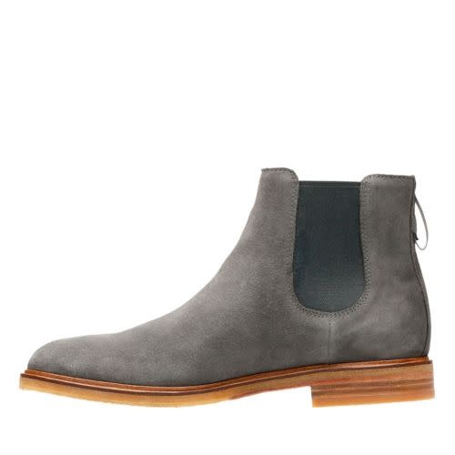 CLARKS CLARKS CLARKDALE GOBI GREY SUEDE Foot Sensation