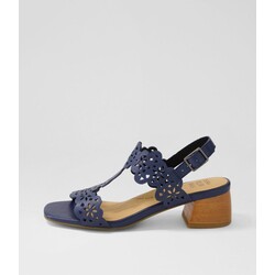ZIERA ZIERA COACHY NAVY LEATHER
