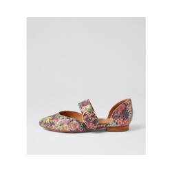 ZIERA ZIERA LORAA GREEN FLORAL LEATHER