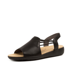 ZIERA ZIERA UDHAYS BLACK BLACK LEATHER ELASTIC