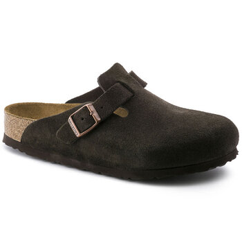 BIRKENSTOCK BOSTON SOFT MOCHA SUEDE