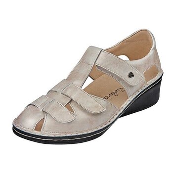 FINN COMFORT FINN COMFORT FUNEN SANDAL SILVER LUXORY