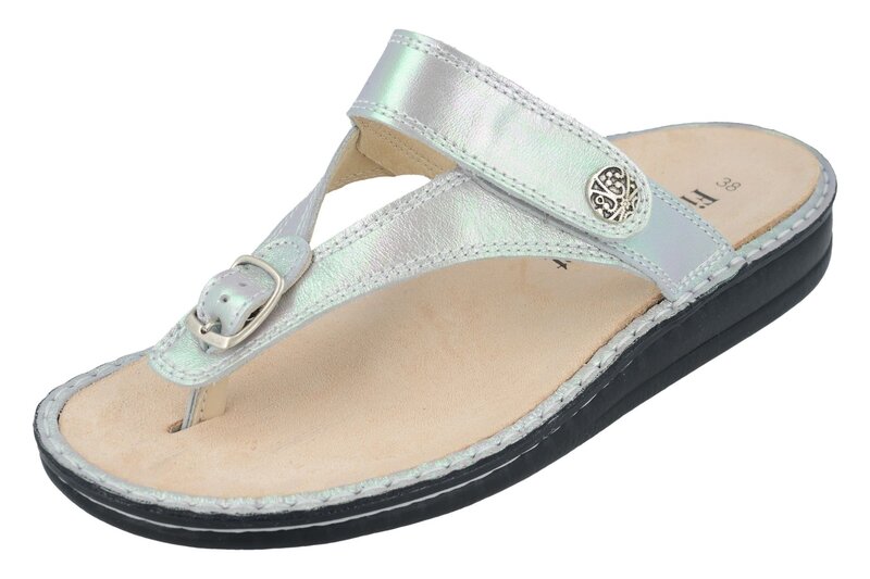 FINN COMFORT FINN COMFORT ALEXANDRIA SOFT THONG ARGENTO IRIDE