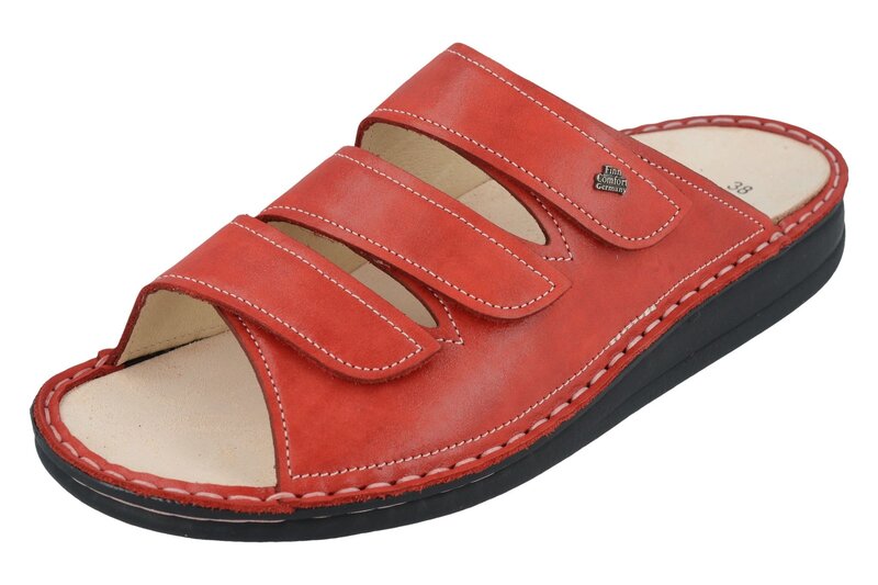 FINN COMFORT FINN COMFORT KORFU SANDAL RED KENNEDY