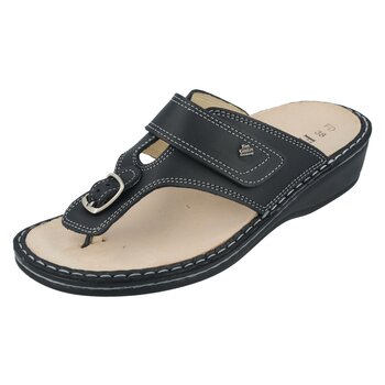 FINN COMFORT FINN COMFORT PHUKET THONG SANDAL BLACK SIRIO