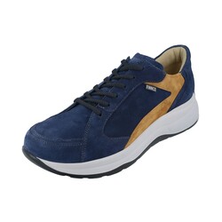 FINN COMFORT FINN COMFORT PICCADILLY SNEAKER LACE UP INDIGO/MIEL VELOUR