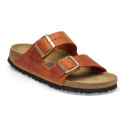 BIRKENSTOCK BIRKENSTOCK ARIZONA BURNT ORANGE OILED LEATHER