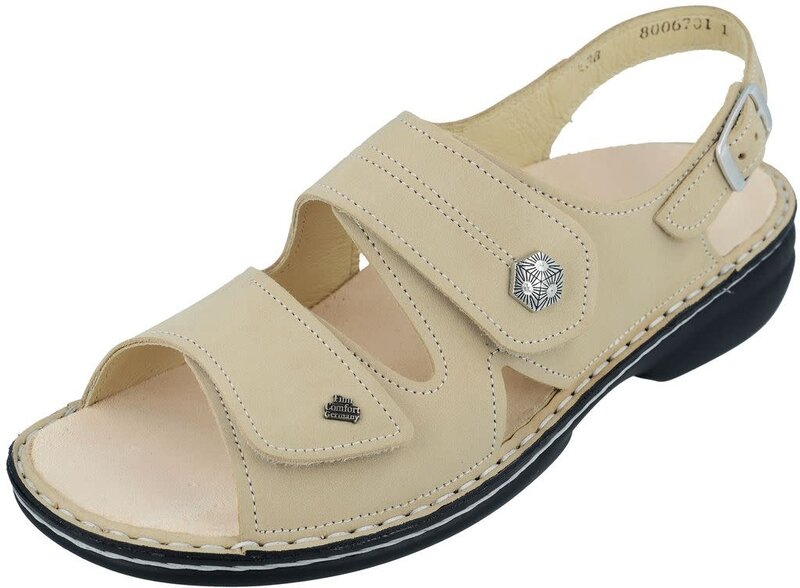 FINN COMFORT FINN COMFORT MILOS SANDAL IVORY NUBUCK