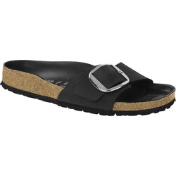 BIRKENSTOCK BIRKENSTOCK MADRID BIG BUCKLE BLACK OILED LEATHER