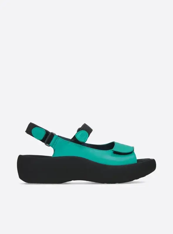 WOLKY WOLKY JEWEL SANDAL TURQUOISE VEGI LEATHER