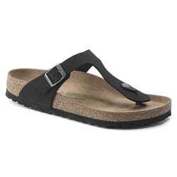 BIRKENSTOCK BIRKENSTOCK GIZEH VEGAN BIRKIBUC BLACK