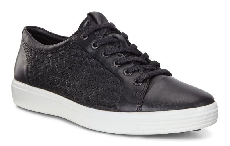 ECCO ECCO  SOFT 7 MENS WEAVED  BLACK DROID