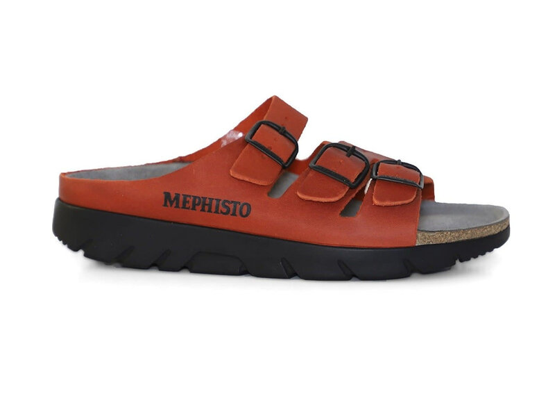 MEPHISTO MEPHISTO ZACH SANDAL RED SCRATCH