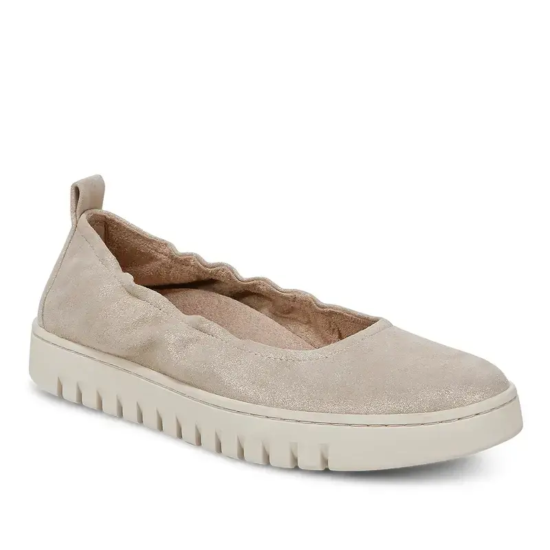 VIONIC VIONIC UPTOWN BALLET FLAT SOFT GOLD  LEATHER