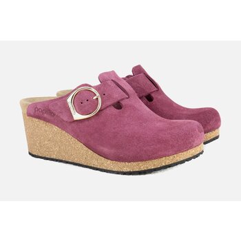BIRKENSTOCK BIRKENSTOCK FANNY RING BUCKLE BERRY CRUSH SUEDE